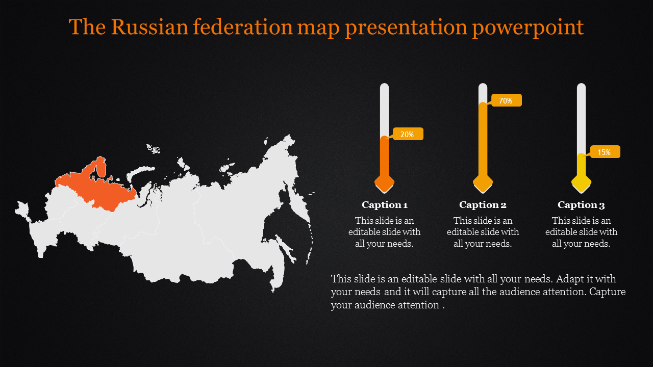 map presentation powerpoint-The Russian federation map presentation powerpoint